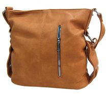 Hnědá moderní crossbody dámská kabelka 67-MH