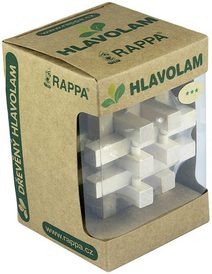 Hlavolam kostka 6 stran kuličkové bludiště krychle 3 barvy