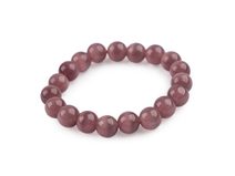 Náramek z minerálních, syntetických a skleněných korálků