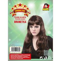 KARNEVAL Paruka hnědé vlasy *KARNEVALOVÝ DOPLNĚK*