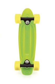 Skateboard - pennyboard 43cm, nosnost 60kg plastové osy, černá, červená kola