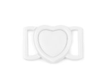 Plavkové zapínání srdce šíře 20 mm plastové 2 páry