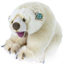 Medvídek/medvěd s mašlí sedící plyš 27cm