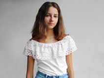 Bavlněná madeira - štykování šíře 50 mm METRÁŽ