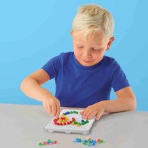 Ultra písek kinetický magický 200g modrý s glitry s formičkami v plechovce