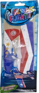 Letadlo bojové s vrtulí 19cm házecí polystyrenové k sestavení 8 druhů v sáčku