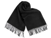 Šála / pléd s třásněmi jednobarevný 65x190 cm