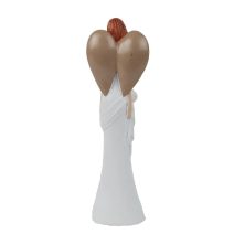 Dekorace anděl se srdíčkem X8177/3 - 6.5x6.5x20cm