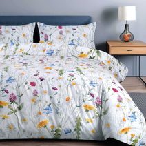 Saténové povlečení pro dva Florina – Květinový set (2x 140x200 + 2x 70x90)