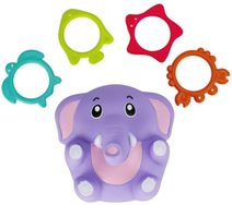 BAM BAM Baby sloník aktivní zvířátko navlékací set se 4 kroužky
