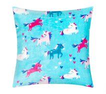 Polštářek ELLÍK - dětský motiv Tyrkysová,Růžová,Bílá 7023/179 35x40 cm