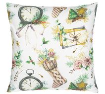 Povláček bavlněný - vánoce Bílá,Zelená 90/CH27 40x40 cm