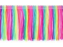 Třásně šíře 10 cm neon METRÁŽ