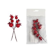 Dekorace s bobulemi X5580 - 2 x 2 x 12 cm