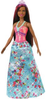 Barbie Princezna s Barevnými Vlasy: Kompletní Sada s Nástrojem a Doplněním od MATTEL