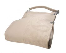 Velká libovolně nositelná dámská kabelka 5381-BB světlá kapučínová