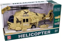 Vrtulník vojenský záchranářský 28cm s nosítky na baterie Světlo Zvuk 2 barvy
