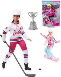 MATTEL BRB Panenka Barbie zimní sporty 4 druhy