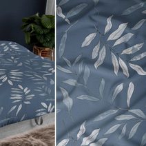 Saténové povlečení 140x200, 70x90cm VINTAGE modrá