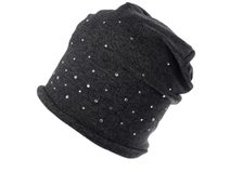 Bavlněná čepice s kamínky dámská