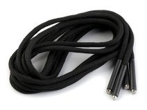 Oděvní šňůra s koncovkami do kapucí délka 120 cm 2 kusy