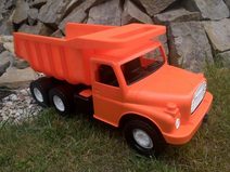 Auto Tatra 148 plast 30cm oranžová sklápěč v krabici