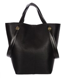 Černá shopper dámská kabelka S683 GROSSO