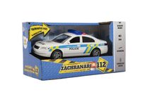 Auto policie 15cm na baterie se světlem se zvukem na zpětné natažení