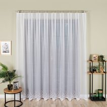 Oblouková záclona Tereza 160x300 cm bez řasící pásky