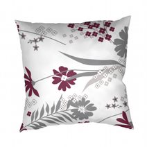 Povlak na polštář krep Agáta vínová na bílém 40x40 cm