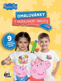 JIRI MODELS Omalovánky s nažehlovacími obrázky prasátko Peppa Pig