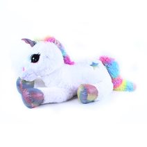 Velký plyšový jednorožec Funkie 85 cm bílý