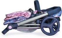 Kočárek golfové hole červené puntíkované pro panenku miminko kov v sáčku