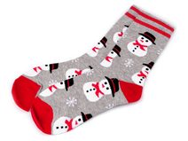 Dívčí / dámské vánoční ponožky v dárkové kouli s kovovou vločkou