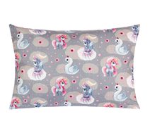 Polštářek VIOLA Šedá,Růžová 45/087 40x60 cm