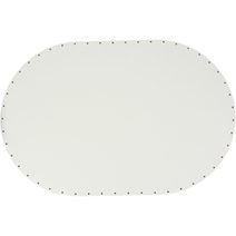 Sololak bílý ovál 45x30cm s otvory 22B4530V - 45x30