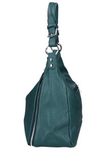 Moderní velká crossbody kabelka 74-MH metalická modrá