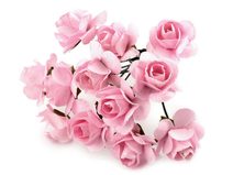 Růže na drátku / polotovar na vývazky Ø20 mm délka 7 cm