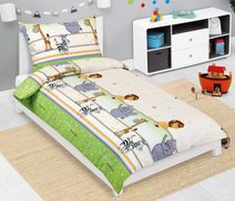 Povlečení bavlněné Junior - 140x200, 70x90 cm safari sv.zelená - dětský motiv
