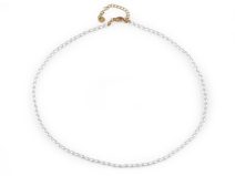 Perlový náhrdelník z korálků ve tvaru rýže