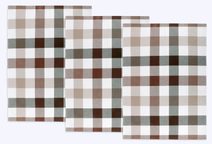 Kuchyňské utěrky - sada 3 kusů Béžová,Hnědá,Bílá 102 50x70 cm