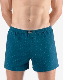 GINA pánské trenky volné, šité, s potiskem 75212P