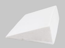 Bellatex Klínový podhlavník - 80 × 50 × 20 cm - Froté, bílá