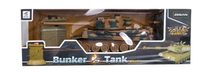 Tank RC plast 33cm TIGER I na baterie+dobíjecí pack 40MHz se zvukem a světlem v krabici 40x15x19cm