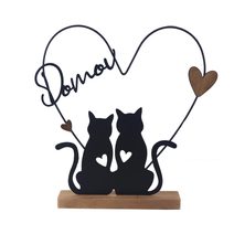 Dekorace kočky K4534 - 24 × 4 × 26.5 cm