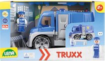 LENA Truxx Baby auto funkční policie 29cm set s figurkou plast v krabici