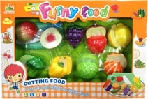 Kuchyňská krájecí sada ovoce a zelenina na suchý zip s nožíkem a doplňky plast
