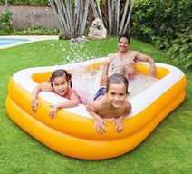 Bazének dětský nafukovací tříbarevný 61x22cm kulatý 57107