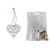 Srdce k zavěšení, 10 ks D6647 - 7 cm