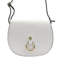 GREGORIO Kožená dámská crossbody kabelka bílá